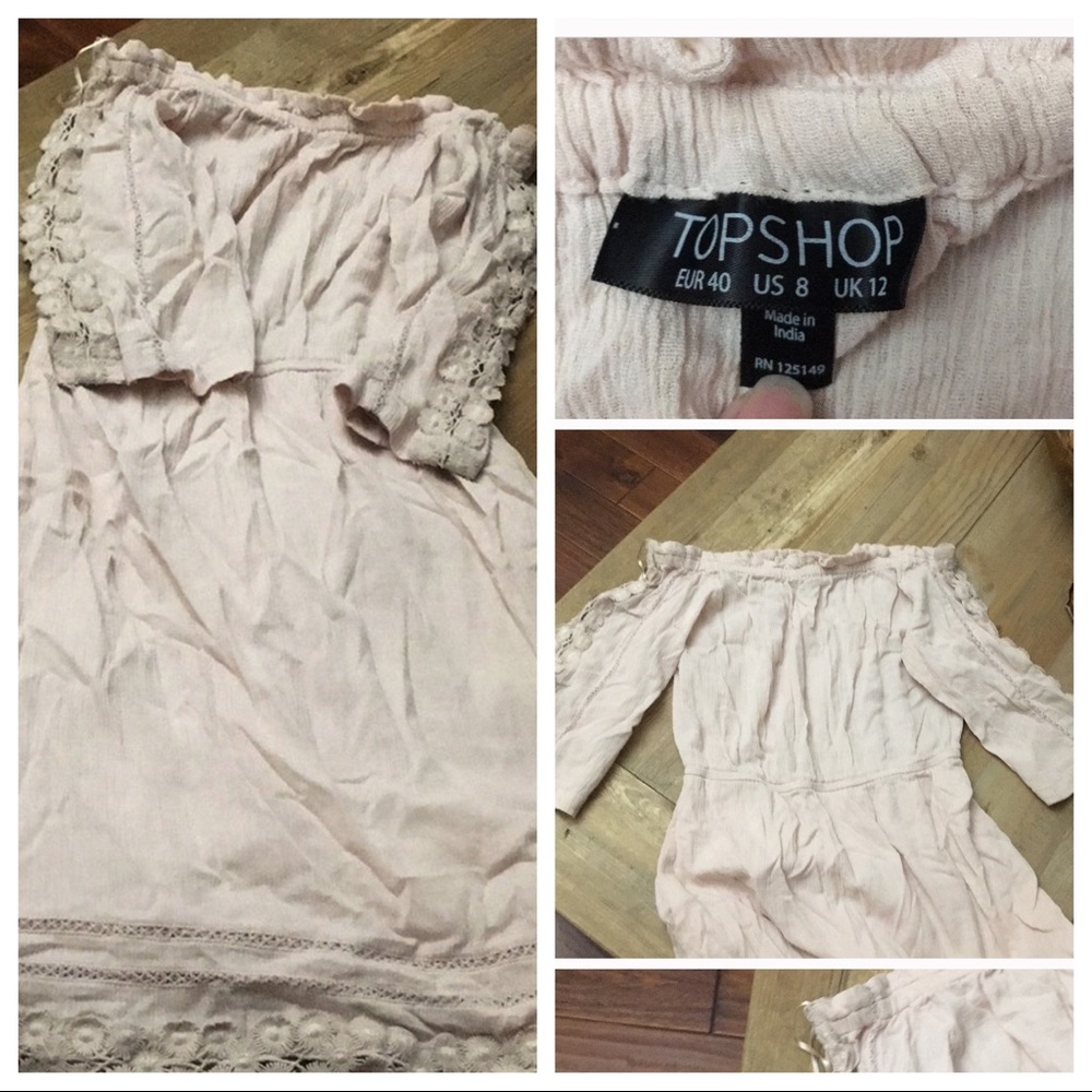 REPOSH TOPSHOP BLUSH DRESS - Picture 2 of 2
